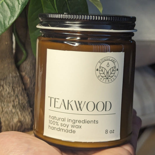 Serenity Whisper Teakwood Soy Candle