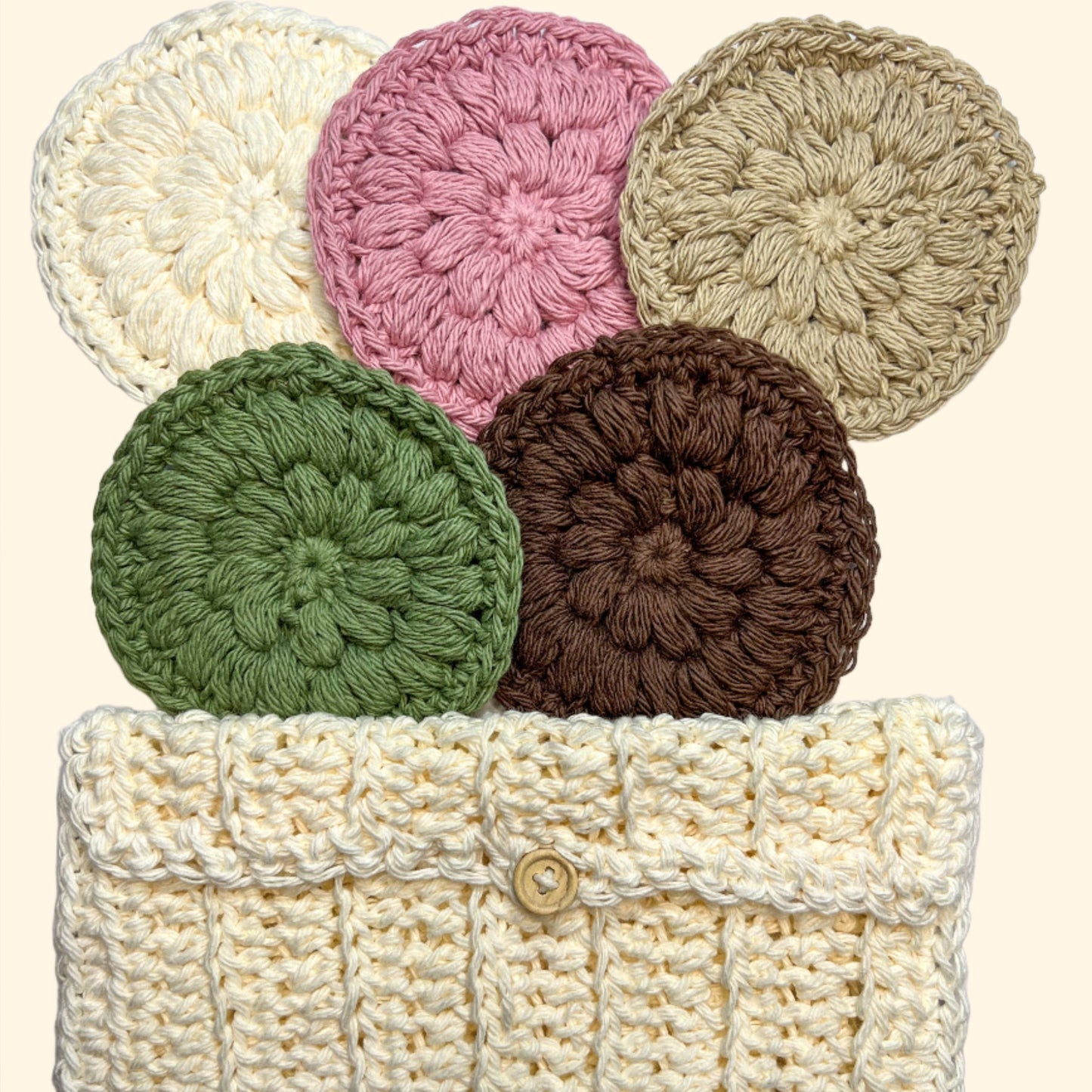 Organic Harmony Kit: Reusable Cotton Rounds & Purse